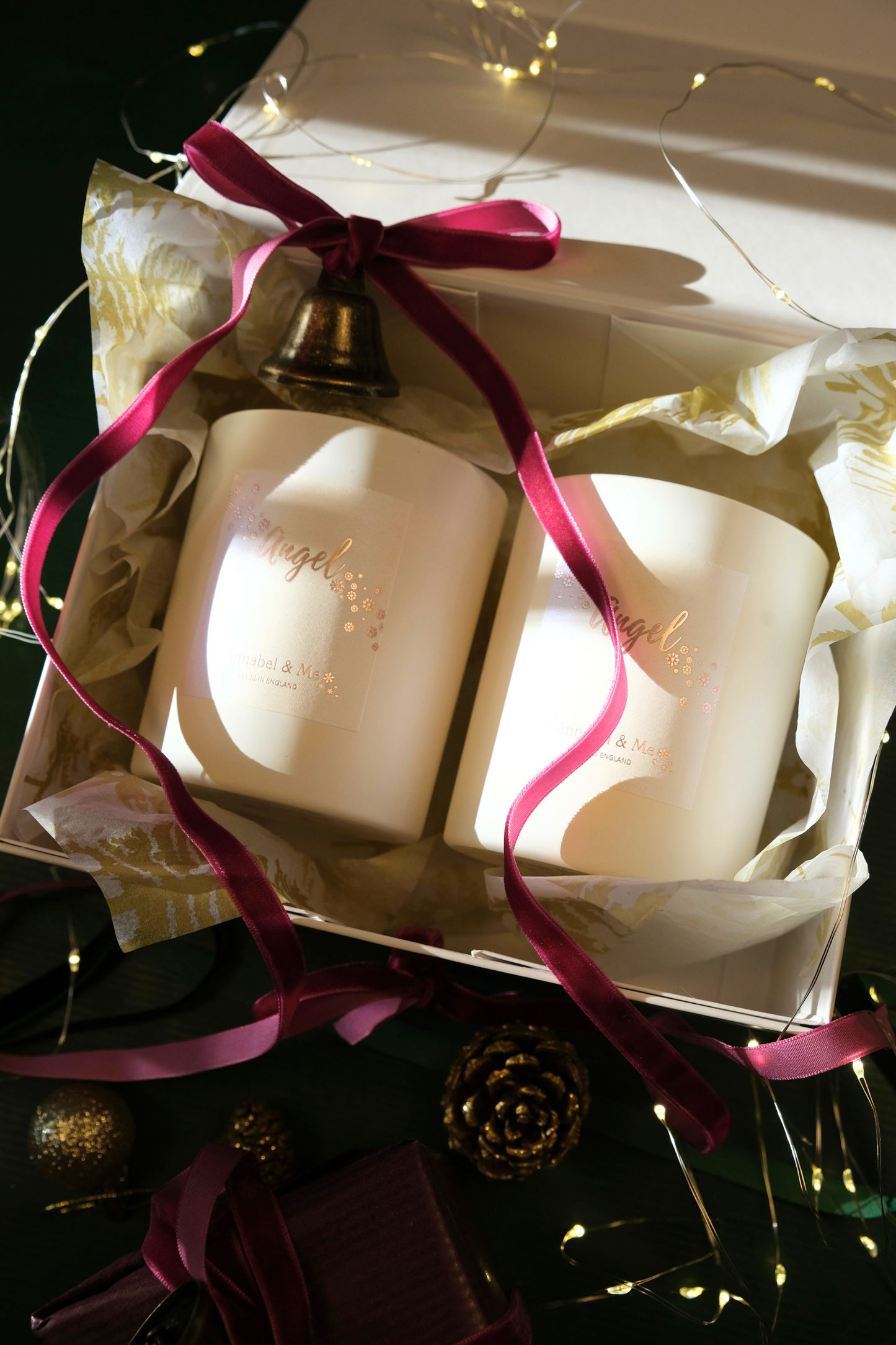 Sweet Orange Angel candle - bergamot, lavender and sweet orange - white 30cl