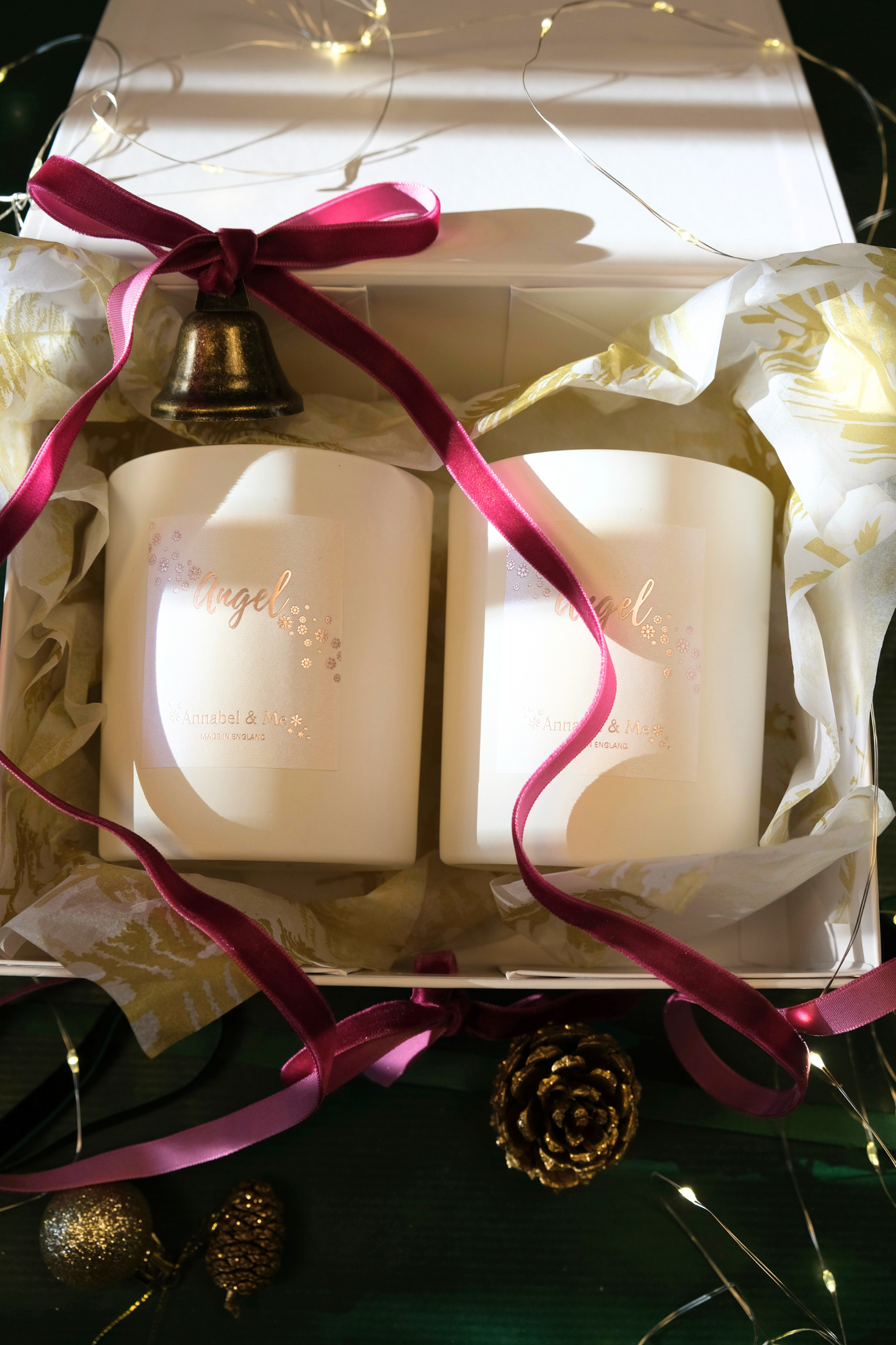 Sweet Orange Angel candle - bergamot, lavender and sweet orange - white 30cl