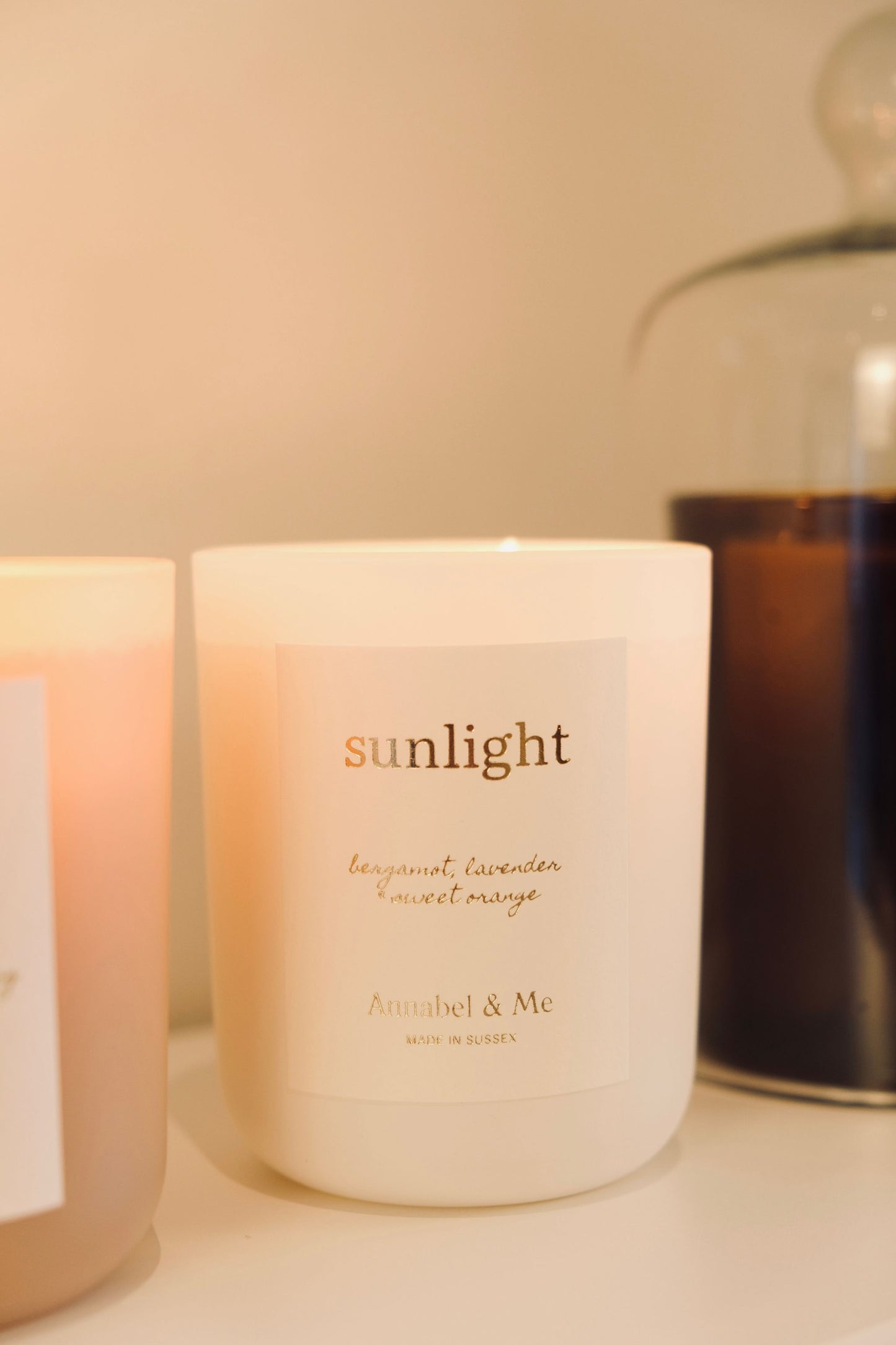 Sunlight candle for lifting your spirits - bergamot, lavender and sweet orange