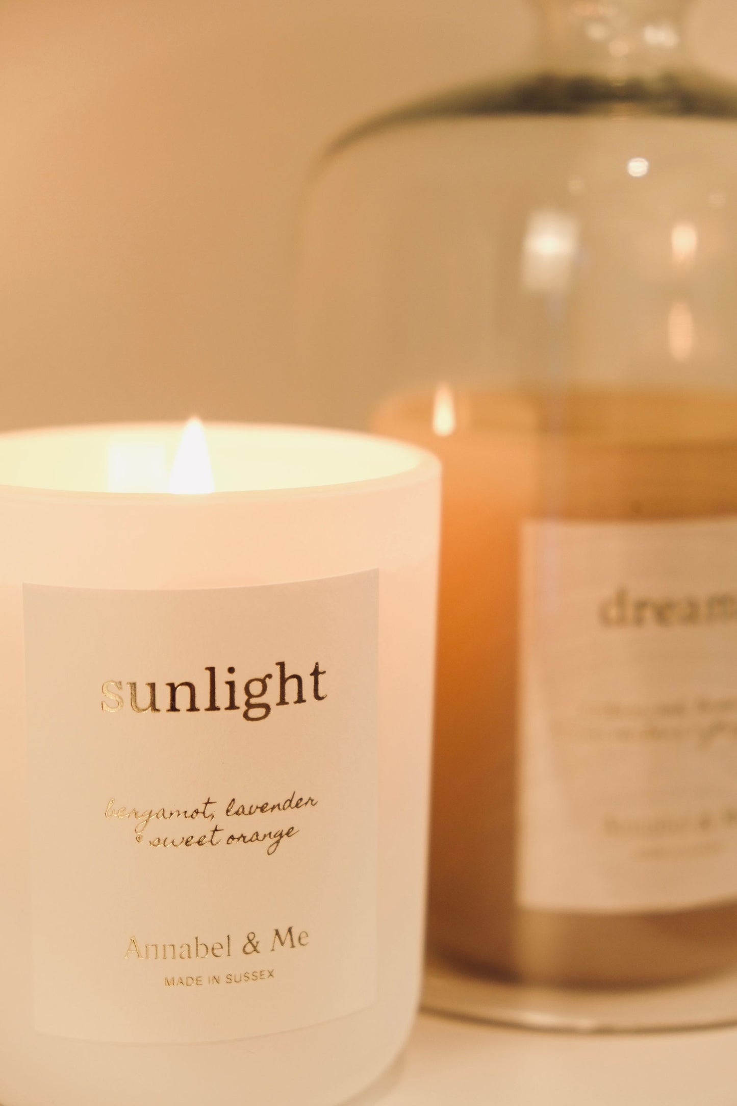 Sunlight candle for lifting your spirits - bergamot, lavender and sweet orange