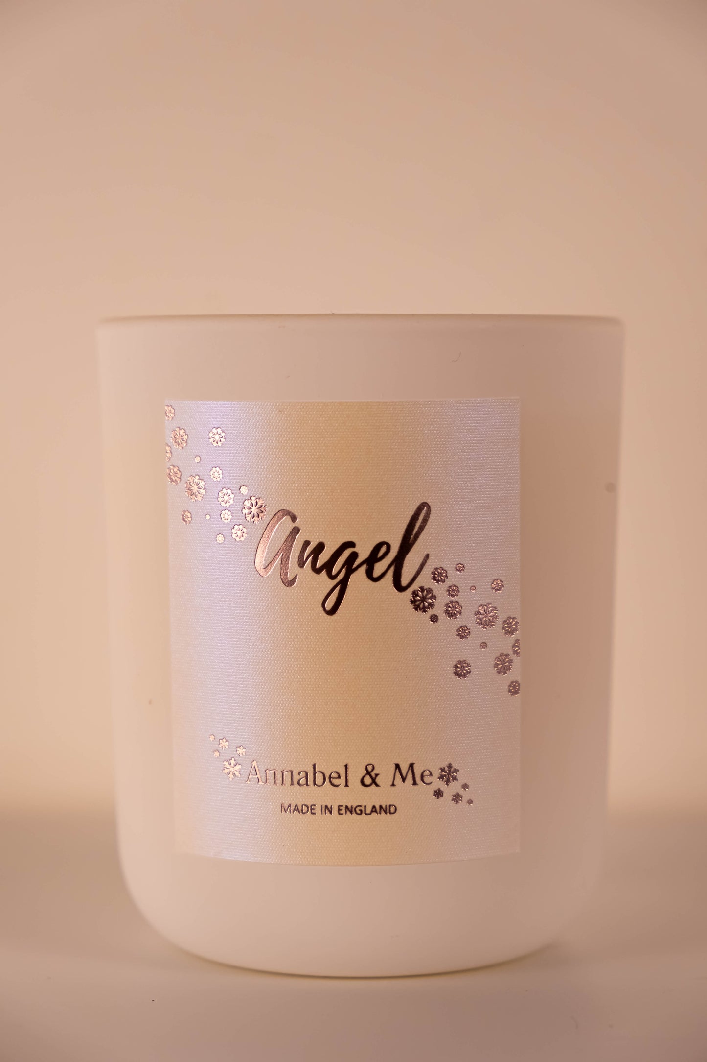 Sweet Orange Angel candle - bergamot, lavender and sweet orange - white 20cl