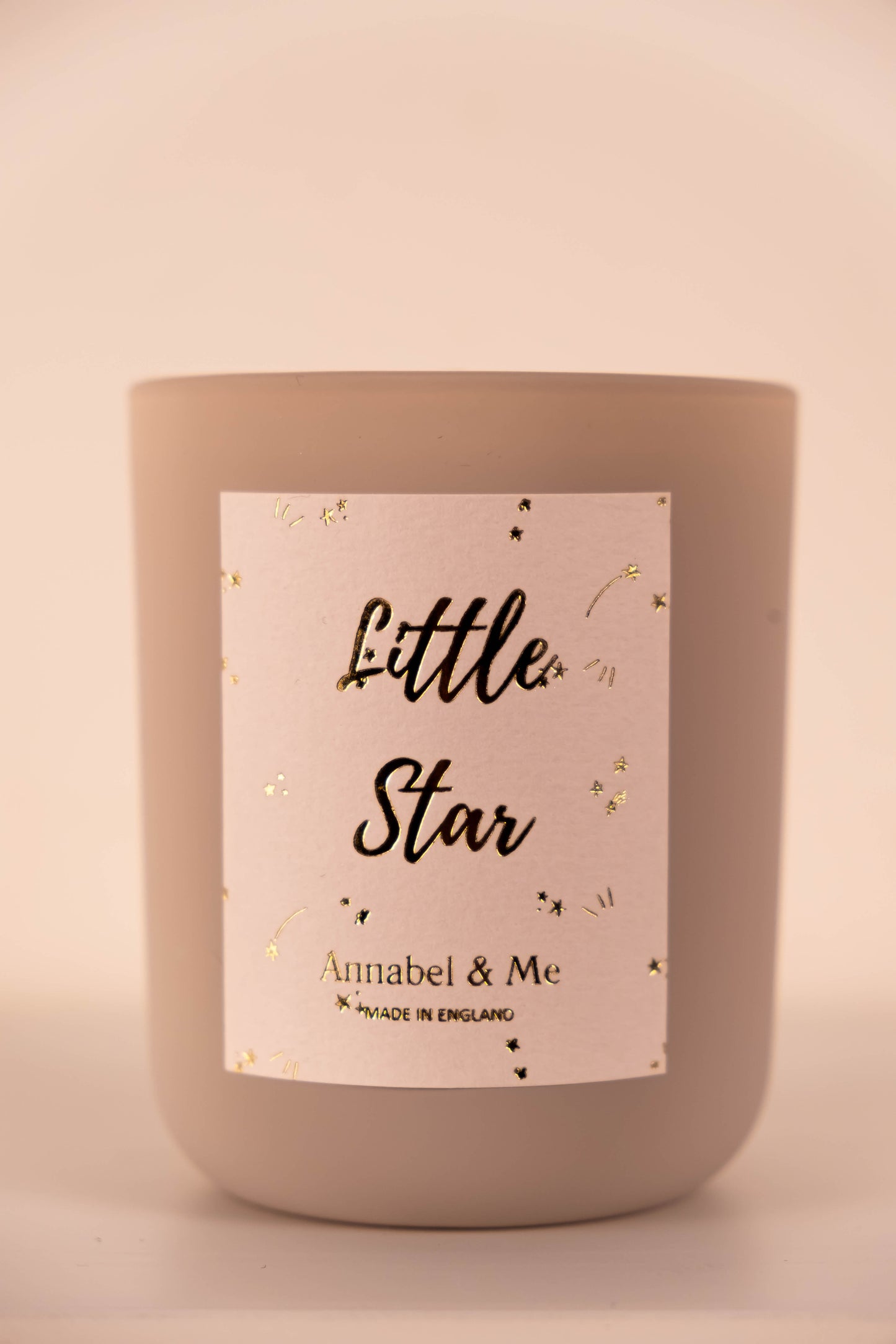 Sparkly G&T Little Star candle - lavender, juniper berry and lemon verbena - dove grey 20cl