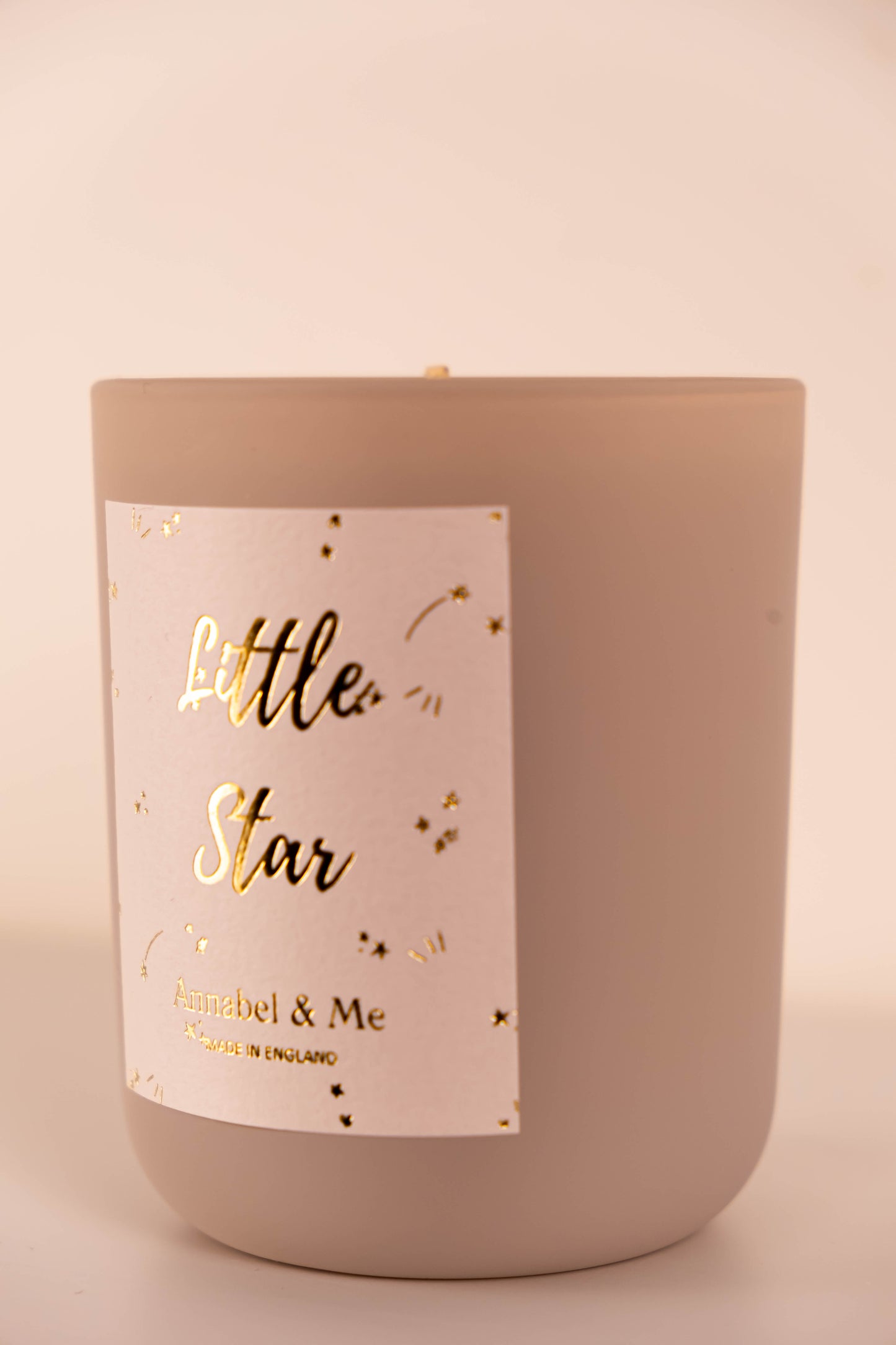 Sparkly G&T Little Star candle - lavender, juniper berry and lemon verbena - dove grey 20cl