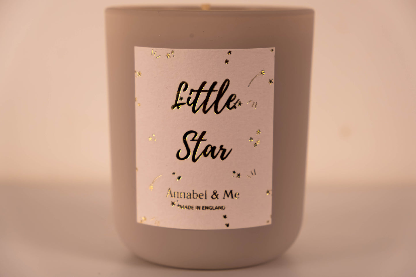 Sparkly G&T Little Star candle - lavender, juniper berry and lemon verbena - dove grey 20cl