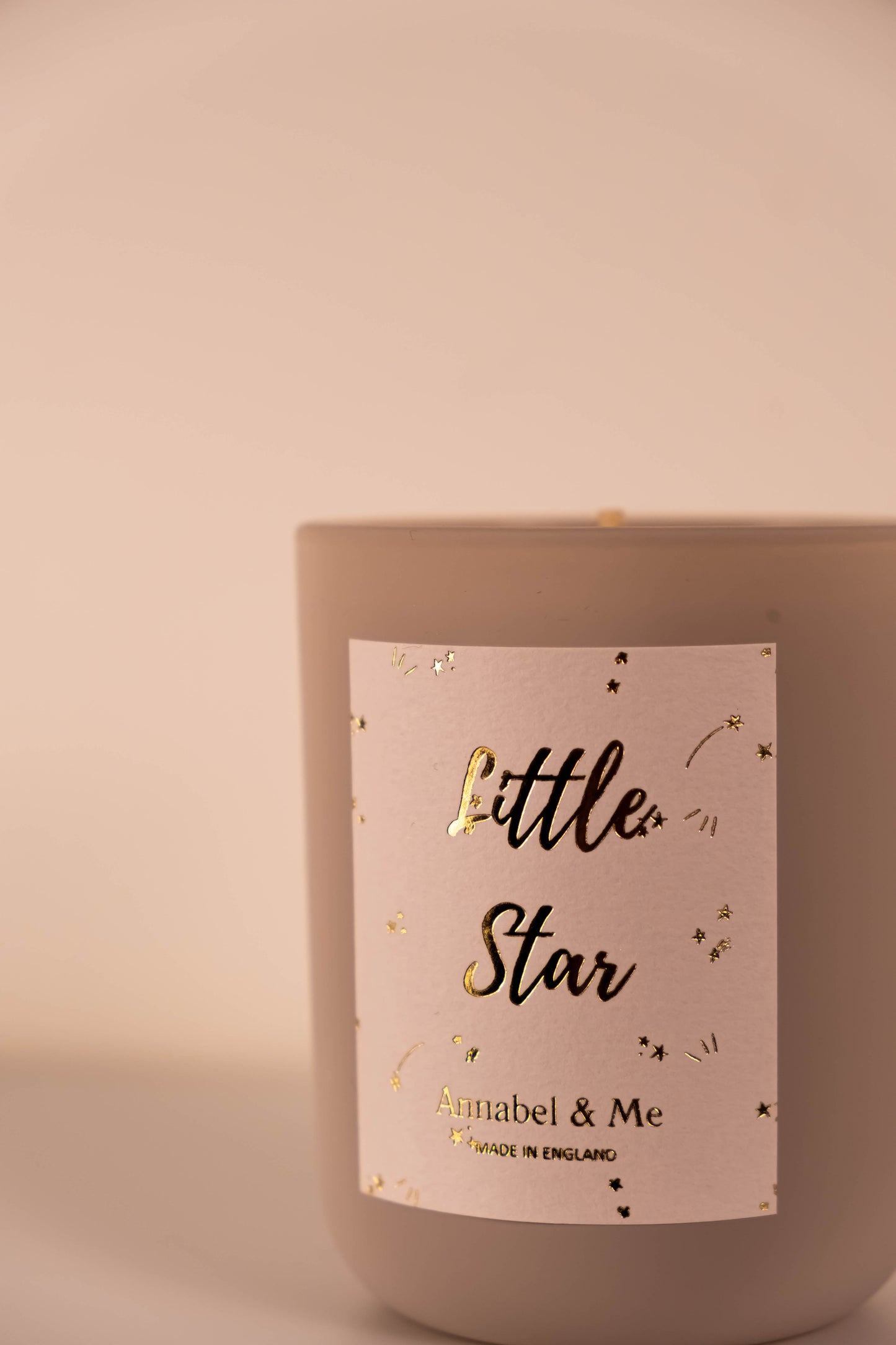 Sparkly G&T Little Star candle - lavender, juniper berry and lemon verbena - dove grey 20cl