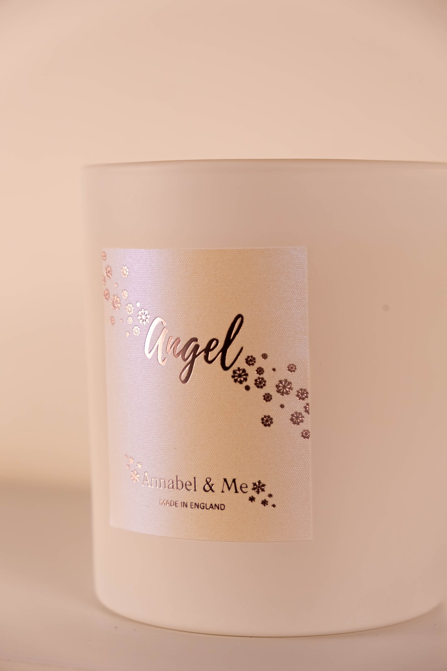 Sweet Orange Angel candle - bergamot, lavender and sweet orange - white 30cl