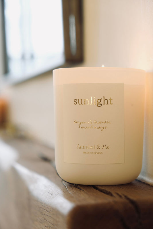 Sunlight candle for lifting your spirits - bergamot, lavender and sweet orange